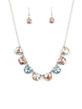 Paparazzi Sparkly Necklace and Earrings Set (NS272)